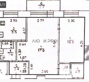 2-к квартира, вторичка, 39м2, 5/5 этаж