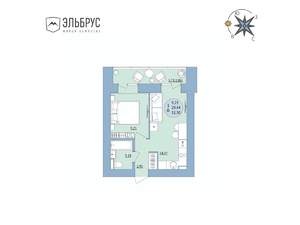 1-к квартира, вторичка, 32м2, 16/20 этаж