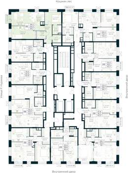 2-к квартира, строящийся дом, 65м2, 7/30 этаж