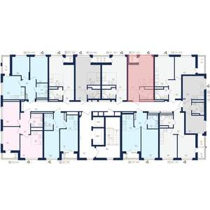 1-к квартира, вторичка, 25м2, 12/22 этаж