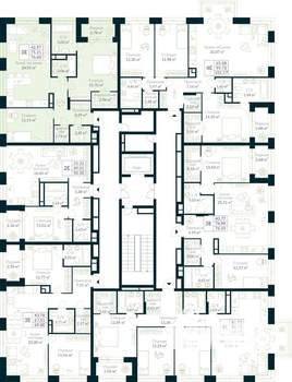 2-к квартира, строящийся дом, 77м2, 8/10 этаж