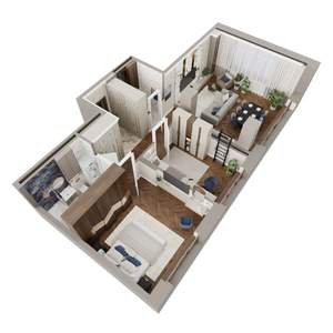 2-к квартира, вторичка, 74м2, 5/23 этаж