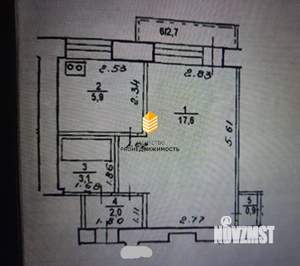 1-к квартира, вторичка, 32м2, 5/5 этаж