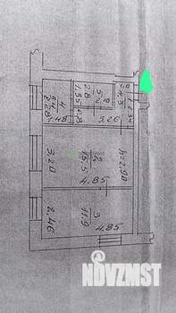 2-к квартира, вторичка, 38м2, 2/2 этаж