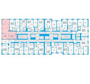 2-к квартира, вторичка, 70м2, 21/26 этаж