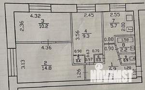 3-к квартира, вторичка, 57м2, 1/5 этаж