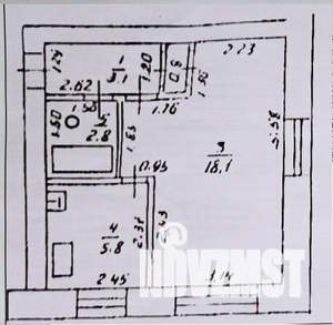 1-к квартира, вторичка, 31м2, 3/5 этаж