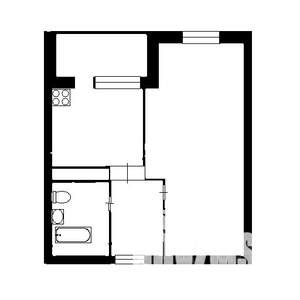1-к квартира, вторичка, 33м2, 18/25 этаж