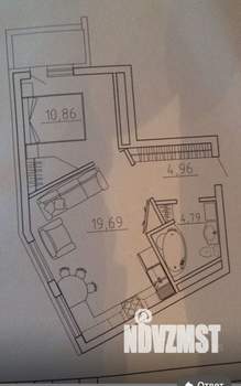 2-к квартира, вторичка, 40м2, 18/25 этаж