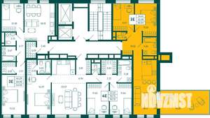 2-к квартира, строящийся дом, 61м2, 11/12 этаж
