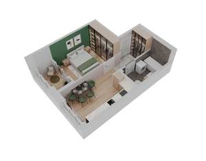 1-к квартира, вторичка, 40м2, 19/25 этаж