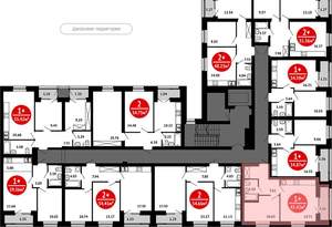 1-к квартира, вторичка, 41м2, 4/8 этаж