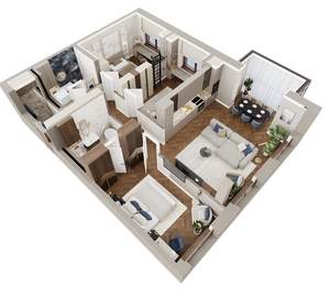 3-к квартира, вторичка, 101м2, 13/18 этаж