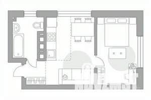 2-к квартира, вторичка, 37м2, 15/23 этаж