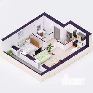 2-к квартира, вторичка, 43м2, 2/20 этаж