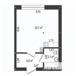 Студия квартира, вторичка, 26м2, 3/10 этаж