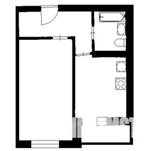 1-к квартира, вторичка, 36м2, 2/10 этаж