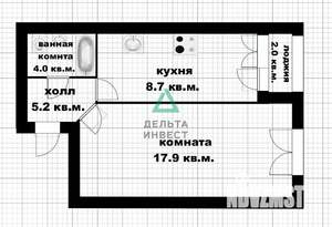 1-к квартира, вторичка, 35м2, 2/15 этаж