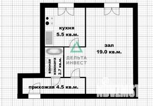 1-к квартира, вторичка, 32м2, 2/5 этаж