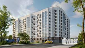 2-к квартира, строящийся дом, 49м2, 8/17 этаж