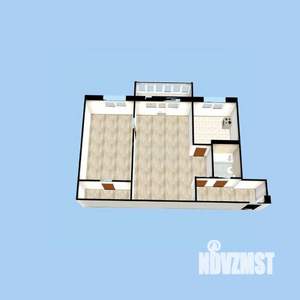 2-к квартира, вторичка, 45м2, 2/5 этаж