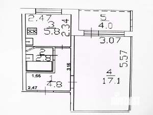 1-к квартира, вторичка, 31м2, 1/9 этаж