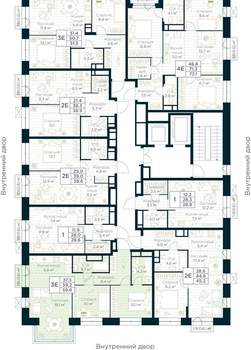 2-к квартира, вторичка, 60м2, 8/15 этаж