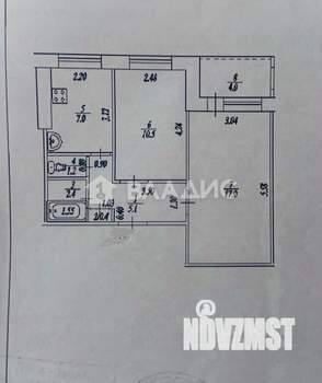 2-к квартира, вторичка, 44м2, 7/9 этаж