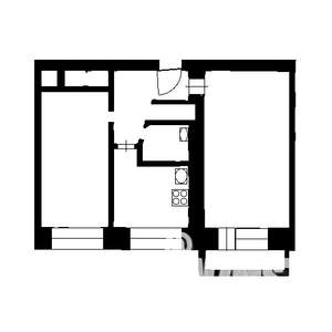 2-к квартира, вторичка, 45м2, 5/5 этаж