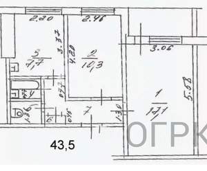2-к квартира, вторичка, 44м2, 5/9 этаж