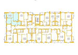 2-к квартира, строящийся дом, 53м2, 26/27 этаж