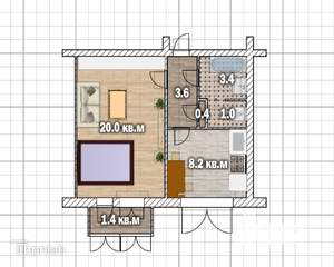 1-к квартира, вторичка, 37м2, 5/5 этаж