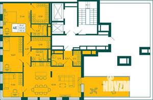 3-к квартира, вторичка, 135м2, 14/14 этаж