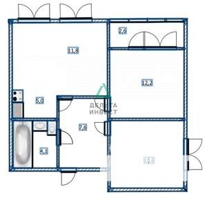 3-к квартира, вторичка, 54м2, 15/27 этаж