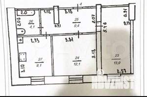 2-к квартира, вторичка, 49м2, 1/3 этаж