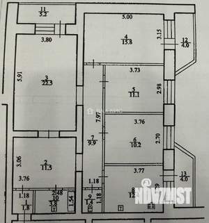 4-к квартира, вторичка, 100м2, 5/5 этаж