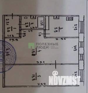 2-к квартира, вторичка, 45м2, 1/5 этаж