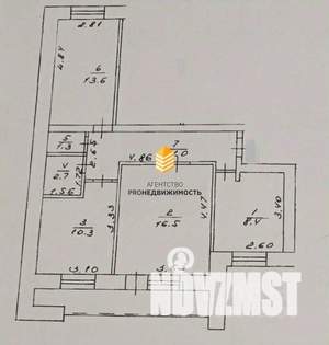 3-к квартира, вторичка, 67м2, 3/9 этаж