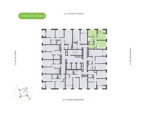 2-к квартира, вторичка, 55м2, 22/24 этаж