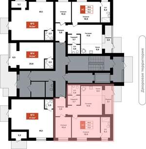 3-к квартира, вторичка, 76м2, 1/8 этаж