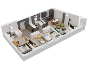 3-к квартира, вторичка, 89м2, 8/25 этаж