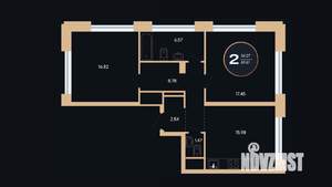 2-к квартира, вторичка, 69м2, 6/23 этаж