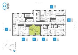 2-к квартира, вторичка, 40м2, 16/20 этаж