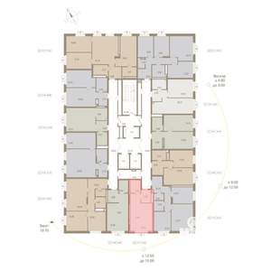 1-к квартира, вторичка, 29м2, 4/20 этаж