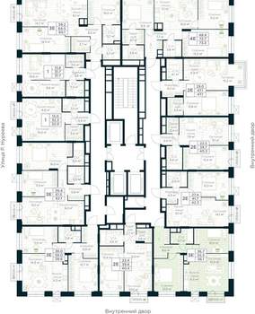 2-к квартира, вторичка, 56м2, 27/30 этаж