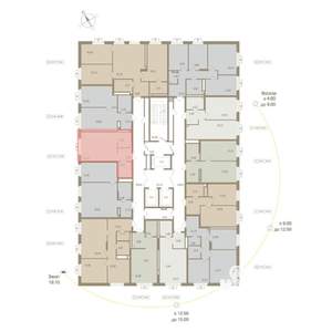 1-к квартира, вторичка, 33м2, 9/20 этаж