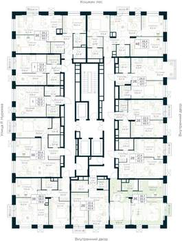 2-к квартира, строящийся дом, 56м2, 15/30 этаж