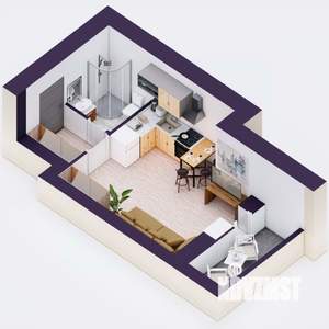 Студия квартира, вторичка, 24м2, 16/20 этаж