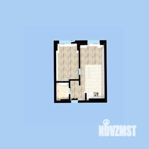 2-к квартира, вторичка, 44м2, 2/12 этаж