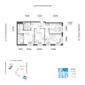 3-к квартира, вторичка, 75м2, 2/32 этаж